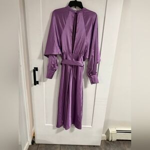 ASOS Lavender Long Sleeve Dress Made in Romania.